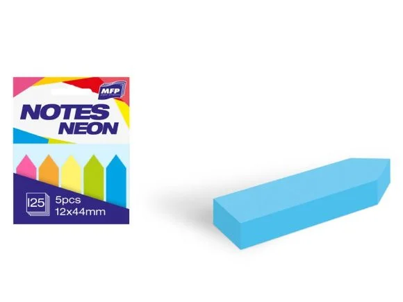 Akce bloček samolepící 5ks 12x44mm 125 listů mix 5 barev neon 7500893