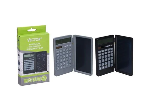 Odeslání Ihned Kalkulačka W046927 + elektronický poznámkový blok VECTOR