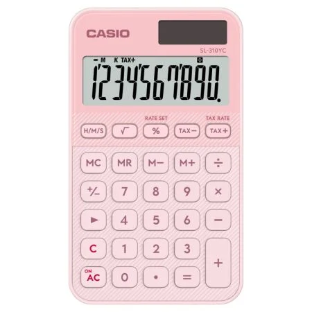 Vrácení Zdarma Kalkulačka Casio SL 310 YC - 10 míst / růžová