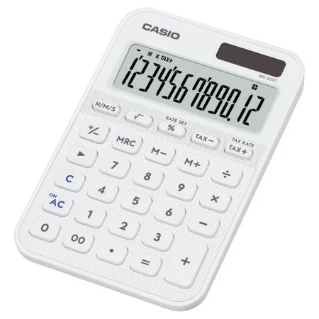 Novinka Kalkulačka Casio MS 20 YC - 12 míst / bílá
