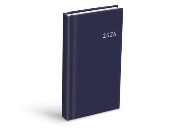 Novinka diář 2026 D802 PVC dark blue 90x170mm 7781493