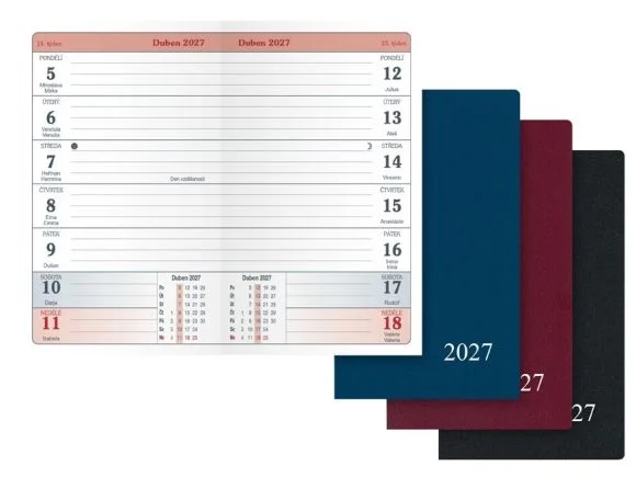 diář 2027 T103/PVC týdenní 7781534 Dokud Zásoby Vydrží