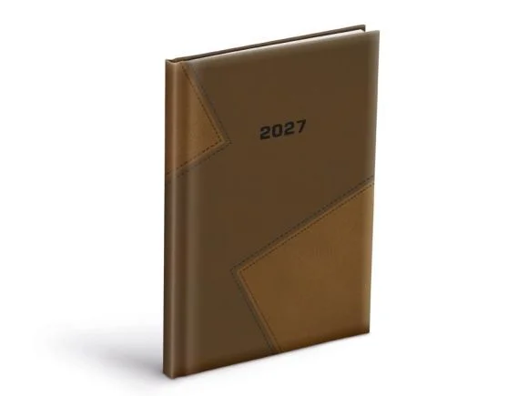 diář 2027 T805 PU tmavě hnědý/hnědý 7781583 Kup Teď