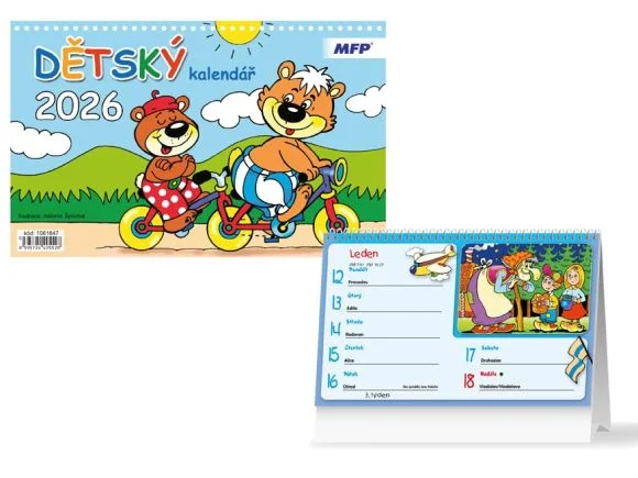 kalendář 2026 stolní Dětský 1061647 Objednat Nyní