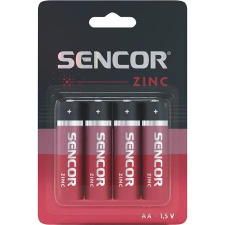 Výhodná Nabídka Baterie Sencor zinková tužková AA R6 / 4 ks