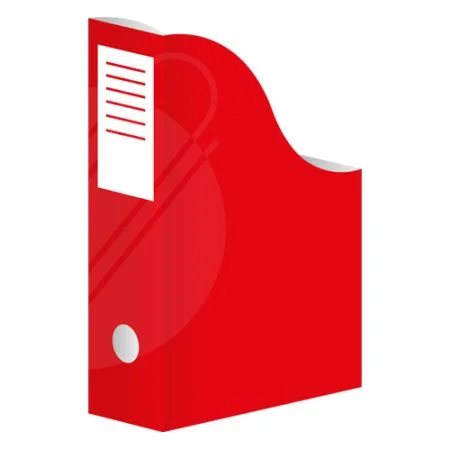Koupit Online Stojan na časopisy A4 karton. červený