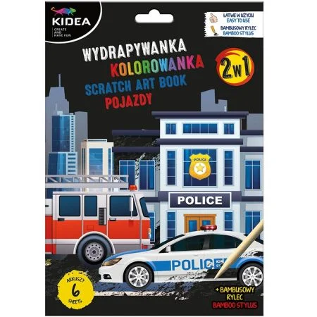 Odeslání Ihned Škrábací obrázek + omalovánky Dopravní prostředky
