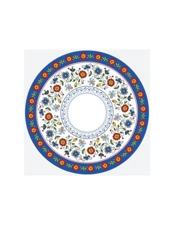 Zlevněný Papírový talíř velký - Žukowski Embroidery Folk