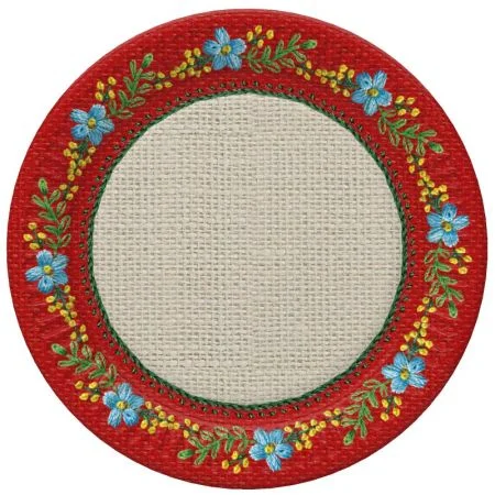 Akce Papírový talíř malý - Roses mountain Emroidery Folk